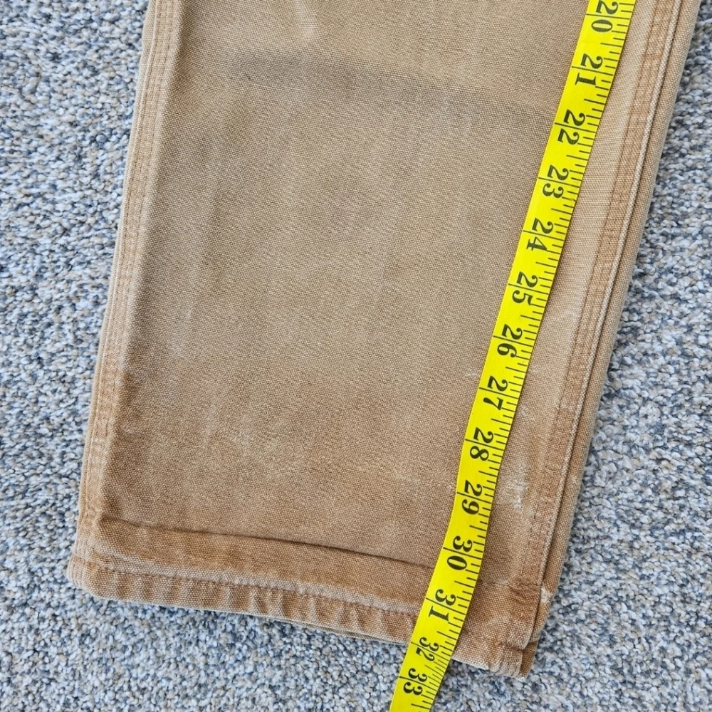 Carhartt B11-BRN Canvas Carpenter Pants Workwear Loose Original Fit Mens 31x32
